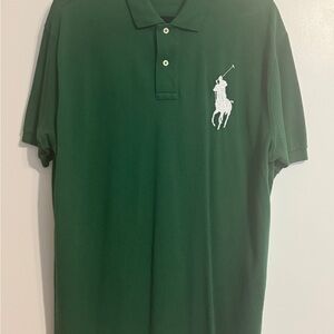 Ralph Lauren Green Polo Shirt Classic Preppy Style